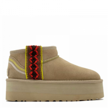 UGG Classic Ultra Mini Braid Platform Sand