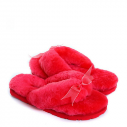 UGG Fluff Flip Flop II WatermelonRed
