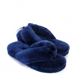 UGG Fluff Flip Flop II Navy blue