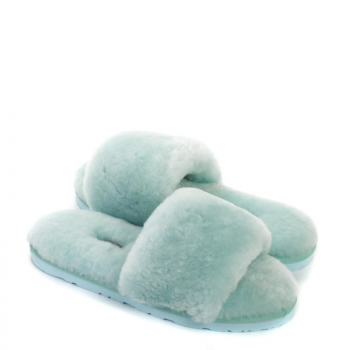 UGG Fluff Slide Slippers Lake Blue