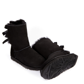 UGG Bailey Bow II Metallic Black
