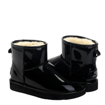 UGG & Jimmy Choo Mini Patent Black II