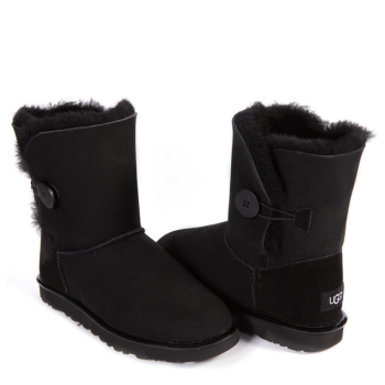 UGG Bailey Button Short II Metallic Black