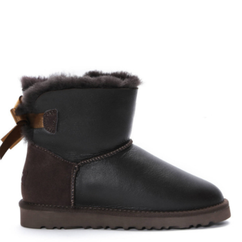 UGG Bailey Bow Mini Metallic Chocolate
