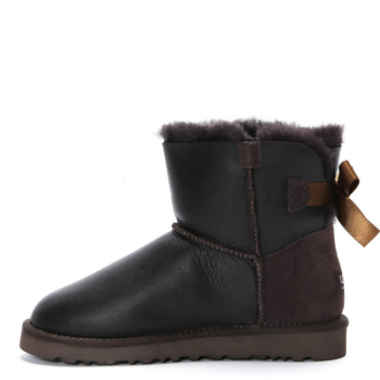 UGG Bailey Bow Mini Metallic Chocolate