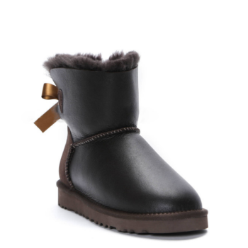 UGG Bailey Bow Mini Metallic Chocolate
