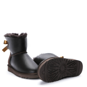 UGG Bailey Bow Mini Metallic Chocolate