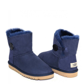 UGG Mini Bailey Button Navy UGG Mini Bailey Button Navy