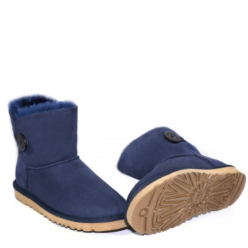 UGG Mini Bailey Button Navy UGG Mini Bailey Button Navy