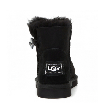 UGG Mini Bailey Button Bling Black UGG Mini Bailey Button Bling Black