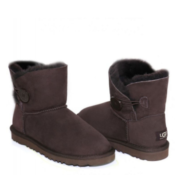 UGG Mini Bailey Button Chocolate UGG Mini Bailey Button Chocolate