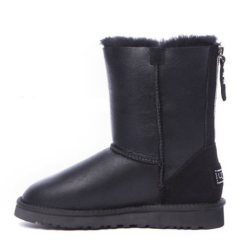 UGG Short Zip Metallic Black