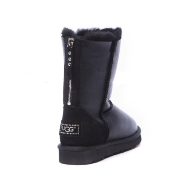 UGG Short Zip Metallic Black