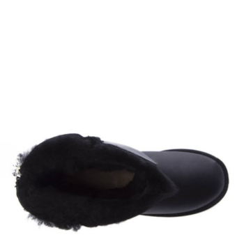 UGG Short Zip Metallic Black