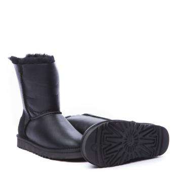 UGG Short Zip Metallic Black