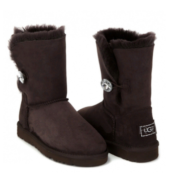 UGG Bailey Button Bling Chocolate UGG Bailey Button Bling Chocolate
