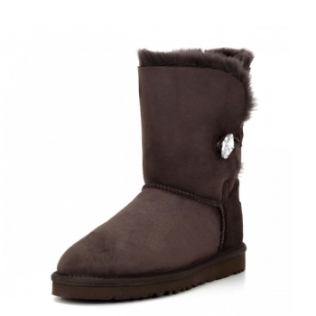 UGG Bailey Button Bling Chocolate UGG Bailey Button Bling Chocolate