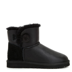 UGG Mini Bailey Button Metallic Black UGG Mini Bailey Button Metallic Black