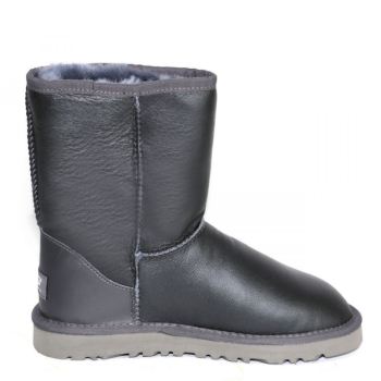 UGG Classic Short Metallic Grey