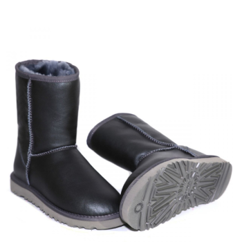 UGG Classic Short Metallic Grey