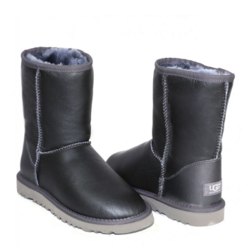 UGG Classic Short Metallic Grey