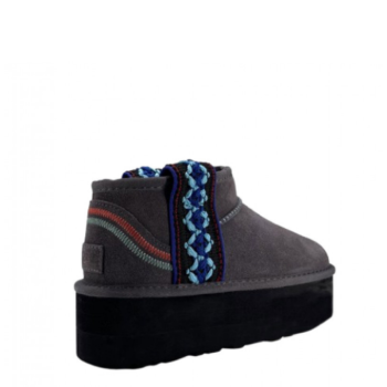UGG Classic Ultra Mini Braid Platform Grey