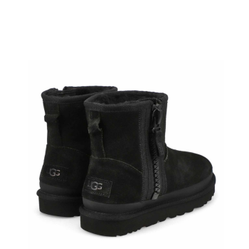 UGG Classic Mini Zipper Tape Logo Black