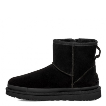 UGG Classic Mini Zipper Tape Logo Black
