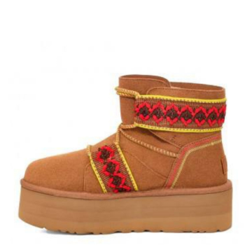 UGG Classic Mini Braid Platform Boot Chestnut UGG Classic Mini Braid Platform Boot Chestnut