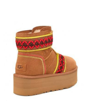 UGG Classic Mini Braid Platform Boot Chestnut UGG Classic Mini Braid Platform Boot Chestnut