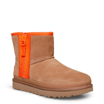 UGG Classic Mini Zipper Tape Logo Chestnut