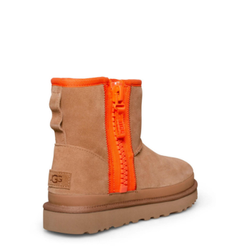 UGG Classic Mini Zipper Tape Logo Chestnut