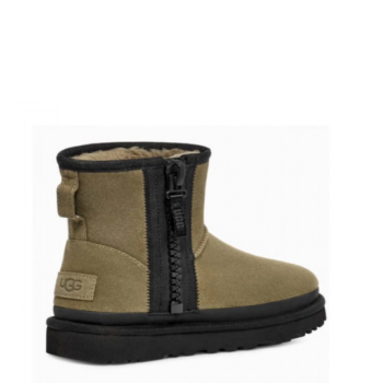 UGG Classic Mini Zipper Tape Logo Burnt Olive