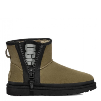 UGG Classic Mini Zipper Tape Logo Burnt Olive