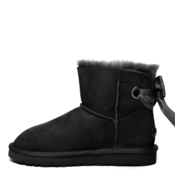 UGG Bailey Bow Mini Customizable Black UGG Bailey Bow Mini Customizable Black
