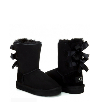 UGG Kids Bailey Bow Black