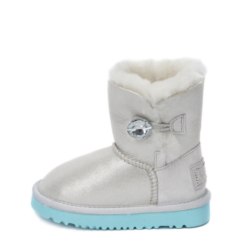 UGG Kids Bailey Button I Do White