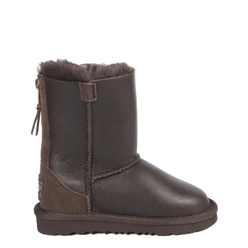 UGG Kids ZIP Metallic Chocolate