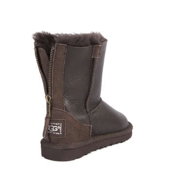 UGG Kids ZIP Metallic Chocolate