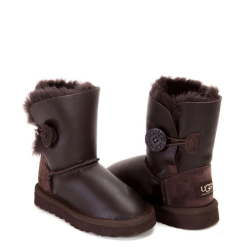 UGG Kids Bailey Button Metallic Chocolate UGG Kids Bailey Button Metallic Chocolate