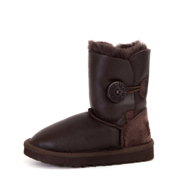 UGG Kids Bailey Button Metallic Chocolate