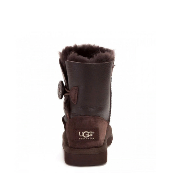 UGG Kids Bailey Button Metallic Chocolate