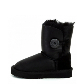 UGG Kids Bailey Button Metallic Black