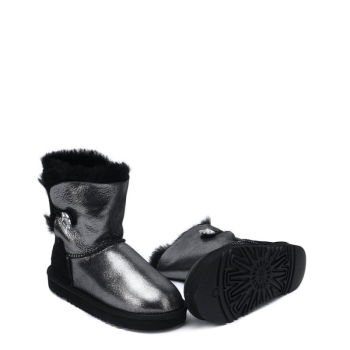 UGG Kids Bailey Button I Do Black