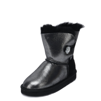UGG Kids Bailey Button I Do Black