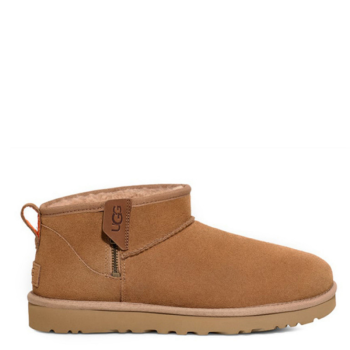 UGG Mens Classic Ultra Mini Zip Boot Chestnut
