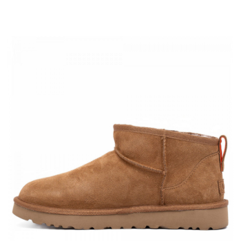 UGG Mens Classic Ultra Mini Zip Boot Chestnut