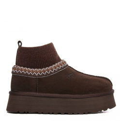 Ugg Tazz Knit Platform Chocolate