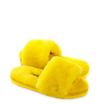UGG Fluff Slide Slippers Yellow