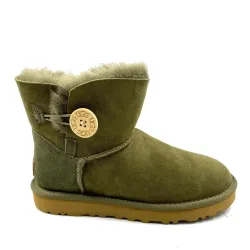 UGG Mini Bailey Button Olive UGG Mini Bailey Button Olive